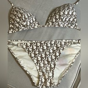 Christian Dior Bikini Brown Trotter Logo
Monogram Print Bikini